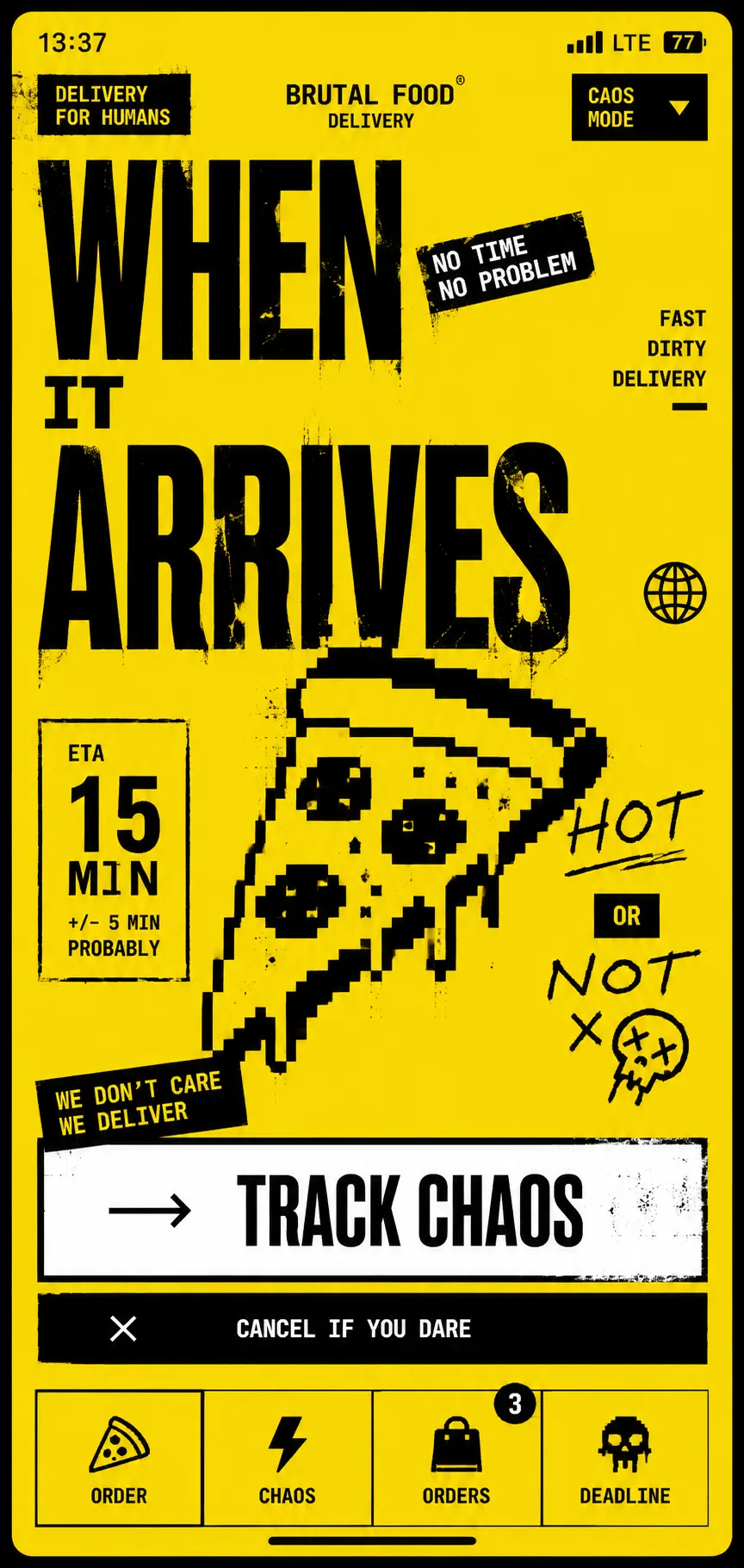PIZZA CON ANSIEDAD